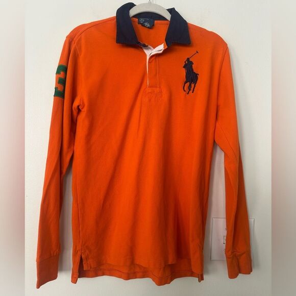 Polo Ralph Lauren 90’s VINTAGE Rugby Boys Shirt XL/20 - Picture 1 of 5